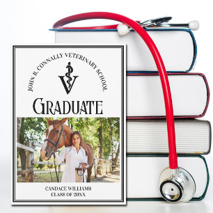 Moderne Veterinärschule Foto Individuelle Abschlus Ankündigung