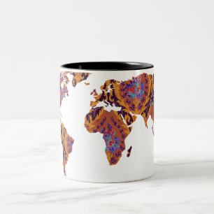 Moderne viktorianische Weltreisend-Tasse der Zweifarbige Tasse