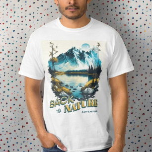 Moderne Vintage Abbildung Cooler Texteffekt Weiß T-Shirt