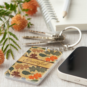 Moderne Vintage Automne Chêne Feuilles Gratuit