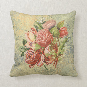 Moderne Vintage Blumen Kissen