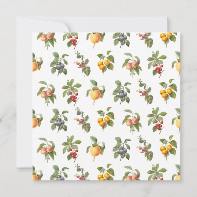 moderne Vintage botanische Früchte (Vorderseite)