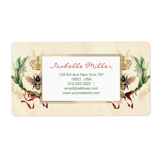 Moderne Vintage Botanische Königin (Vorne)