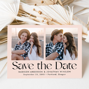 Moderne Vintage Buchstaben Roush 2 Foto Save The Date