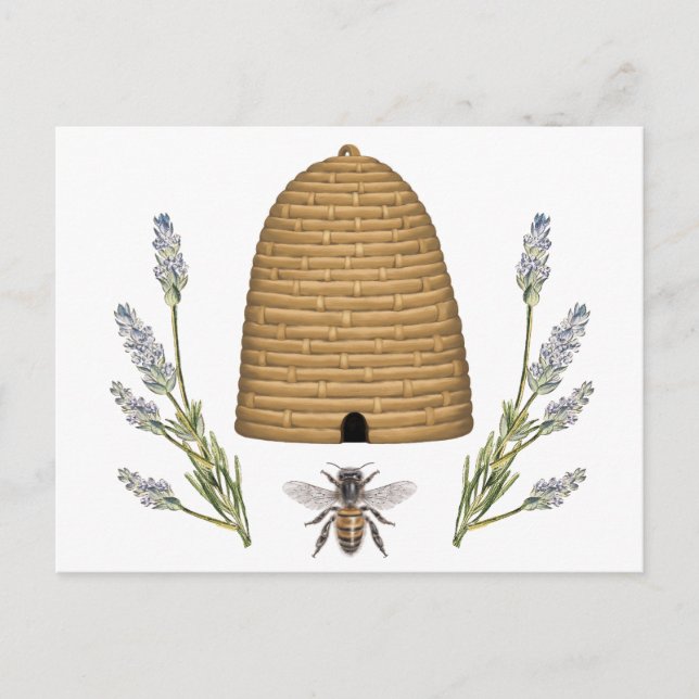 Moderne Vintage französische Bauernpflanze Postkarte (Vorderseite)