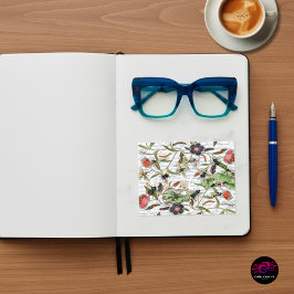 Moderne Vintage französische Bienen & Blume Postkarte