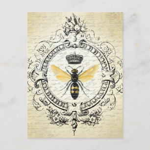 Moderne Vintage französische Königin Postkarte