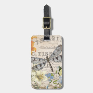 moderne Vintage französische Libelle Gepäckanhänger