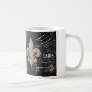 moderne Vintage französische Lilie Kaffeetasse