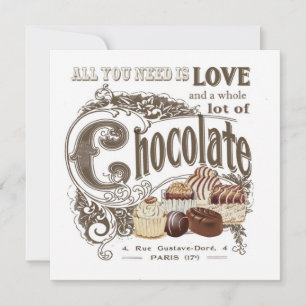 moderne Vintage französische Schokoladen