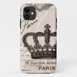 moderne Vintage französische Shabby Chickrone Case-Mate iPhone Hülle