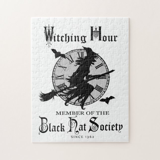 Moderne Vintage Halloween-Hexe (Vertikal)