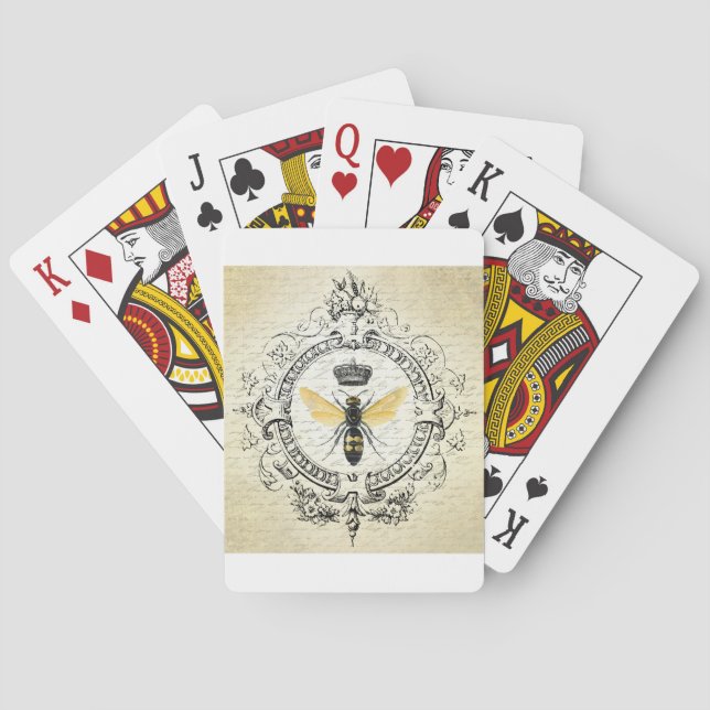 MODERNE VINTAGE Königin Spielkarten (Rückseite)