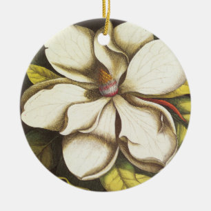 moderne Vintage-Magnolie Keramikornament