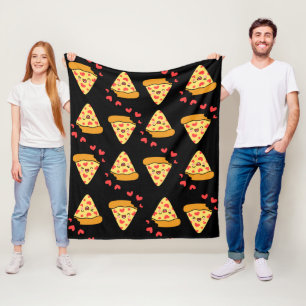 Moderne, Vintage Pizzeria Retro Fleecedecke