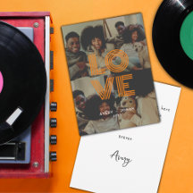 Moderne Vintage Retro-Liebe Typografie 4 Foto