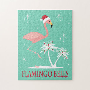 MODERNE VINTAGE RETRO WEIHNACHTSFLAMINGO