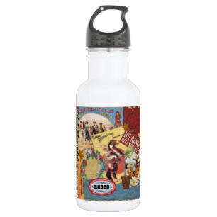moderne Vintage Western Cowgirl Trinkflasche
