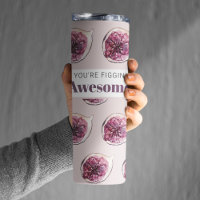 Moderne violette Feigen Muster & Du bist figürlich