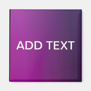 Moderne violette Gradient-Ombre & editierbarer wei Magnet