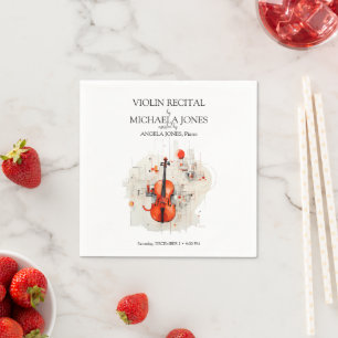 Moderne Violinkonzert Elegantes Konzert Serviette
