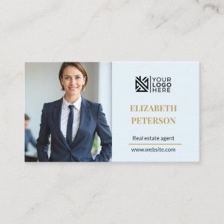 Moderne Visitenkarte Editierbare Vorlage Foto QR
