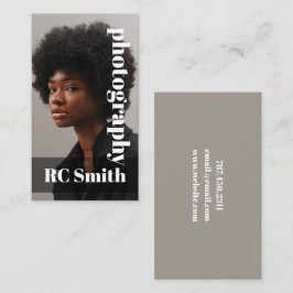 Moderne Visitenkarte für Fotografen