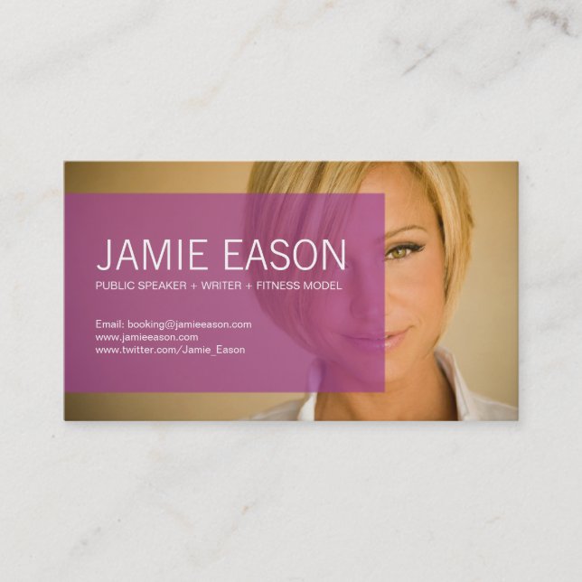 Moderne Visitenkarte - Jamie Eason (Vorderseite)
