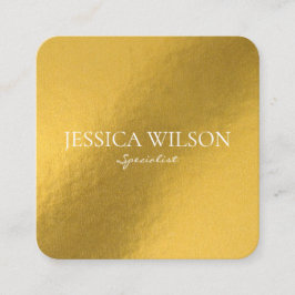 Moderne Visitenkarte mit edlem Foliengolz