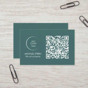 Moderne Visitenkarte mit QR-Code