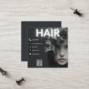 moderne Visitenkarte mit QR-Code Telefonnummerkarte