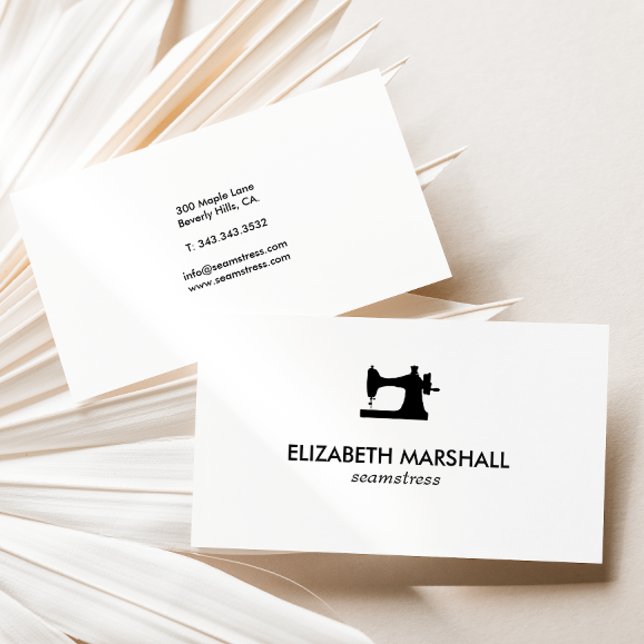 Moderne Visitenkarte Nr. 73 | Nähmaschine (Von Creator hochgeladen)