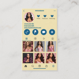 Moderne Visitenkarte QR Code Foto Collage