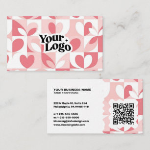 Moderne Visitenkarte – QR-Code & Logo