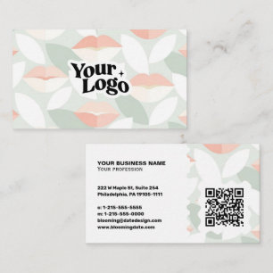 Moderne Visitenkarte – QR-Code & Logo