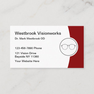 Moderne Visitenkarten für Optometristen Visitenkarte