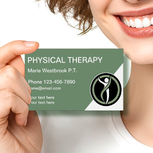 Moderne Visitenkarten für Physiotherapie neu