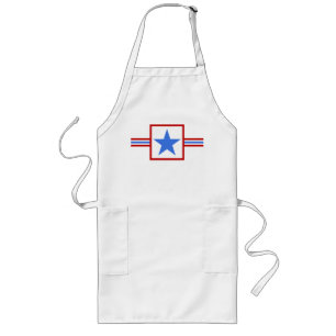 Moderne Volkskunst-amerikanische patriotische Lange Schürze