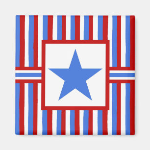 Moderne Volkskunst-amerikanischer patriotischer Magnet