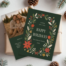 Moderne Volkskunst Familie Foto Weihnachten