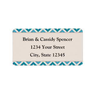 Moderne, vorbedruckte Blue Christmas Address Label Adressaufkleber