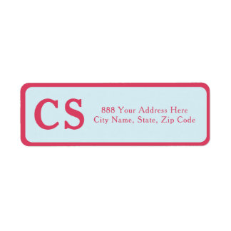 Moderne Vorlage rosa und hellblaue Adresse