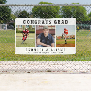 Moderne vornehme Gratulation Grad Foto-Collage Banner