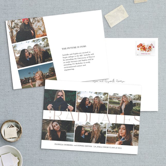 Moderne Vorstellung von Foto-Absolventen Grad Einladung (Von Creator hochgeladen)