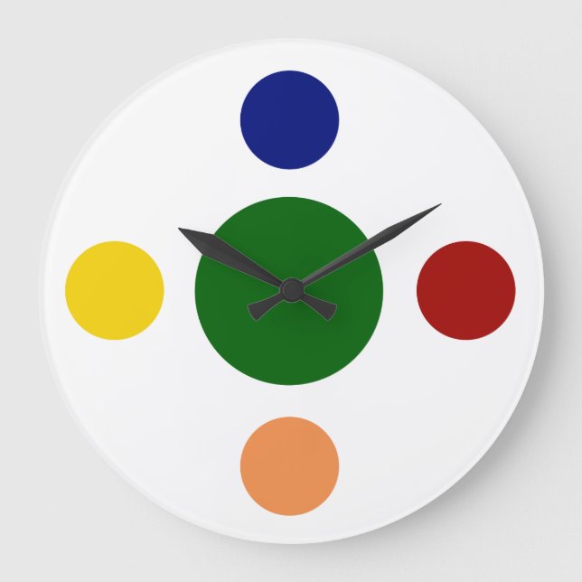 Moderne Wall-Uhren Große Wanduhr (Vorderseite)