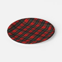Moderne Wallace-Rot-Schottisch-Tartan-Karo-Muster