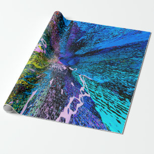 Moderne Wandbild-Kunstdekoration. Abstrakte Zeichn Geschenkpapier