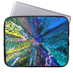 Moderne Wandkunst-Dekoration. ABSTRAKT ZEICHNEND b Laptopschutzhülle