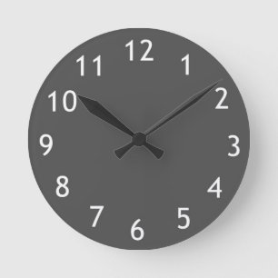 Moderne Wanduhr in Grau