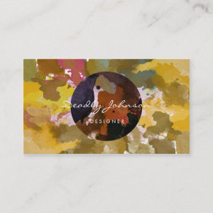 Moderne Wasserfarbe Abstrakt Elegant Cool Visitenkarte